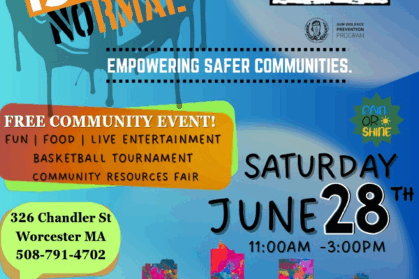 SAVE THE DATE: “Violence Is Not Normal” Cookout & Community Gathering at Worcester Youth Center