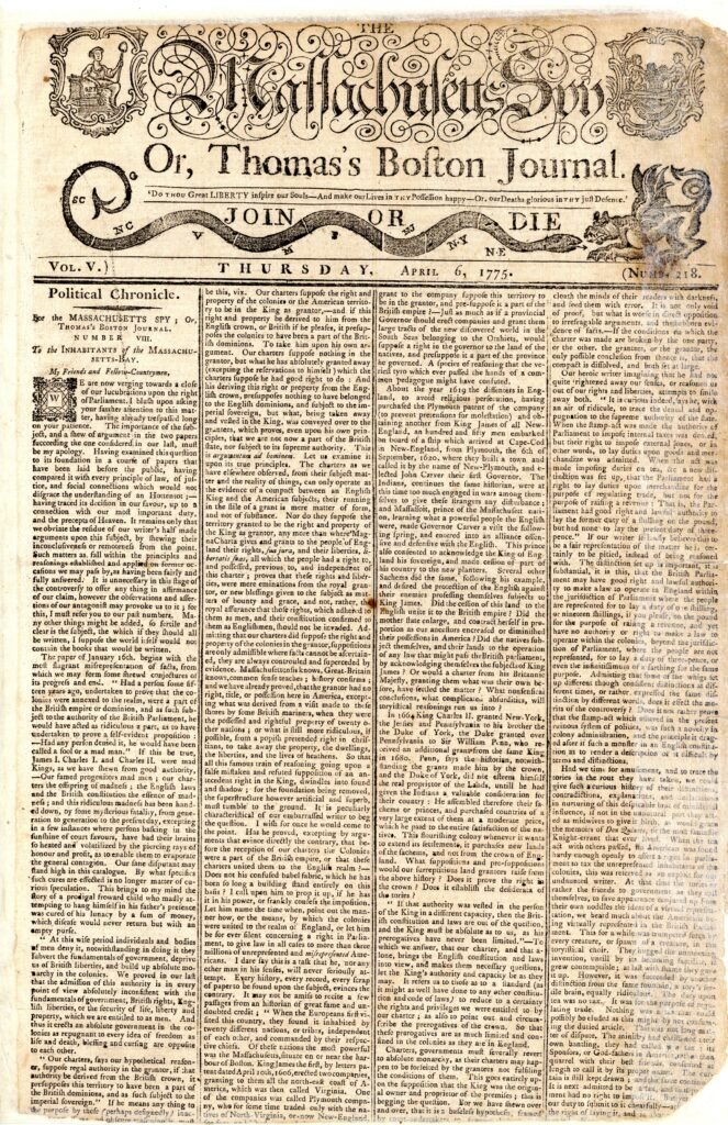 American Antiquarian Society to Mark America’s 250th with Printing and Declaration Programs
